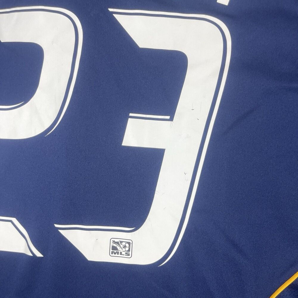 LA GALAXY 2007 Vintage AWAY FOOTBALL SHIRT JERSEY ADIDAS L Men’s  #23 BECKHAM - Picture 9 of 10
